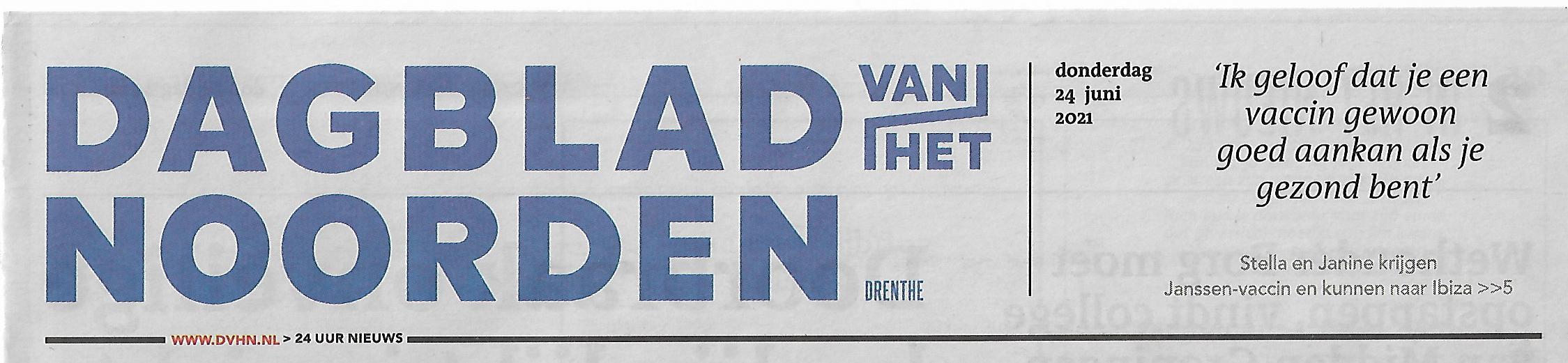 2021-06-24, Scan Dagblad Noorden, angst vaccins