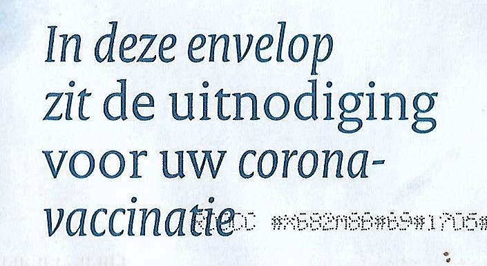 2021-06-30, enveloppe uitnodiging vaccinatie