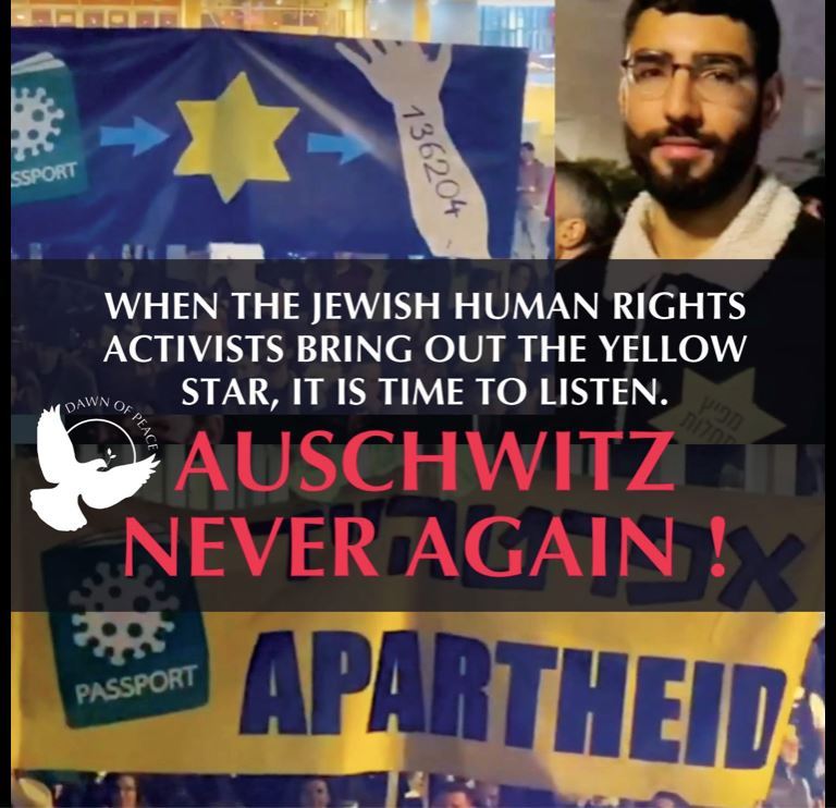 2021-09-28, joods protest tegen coronabeleid (gele ster)